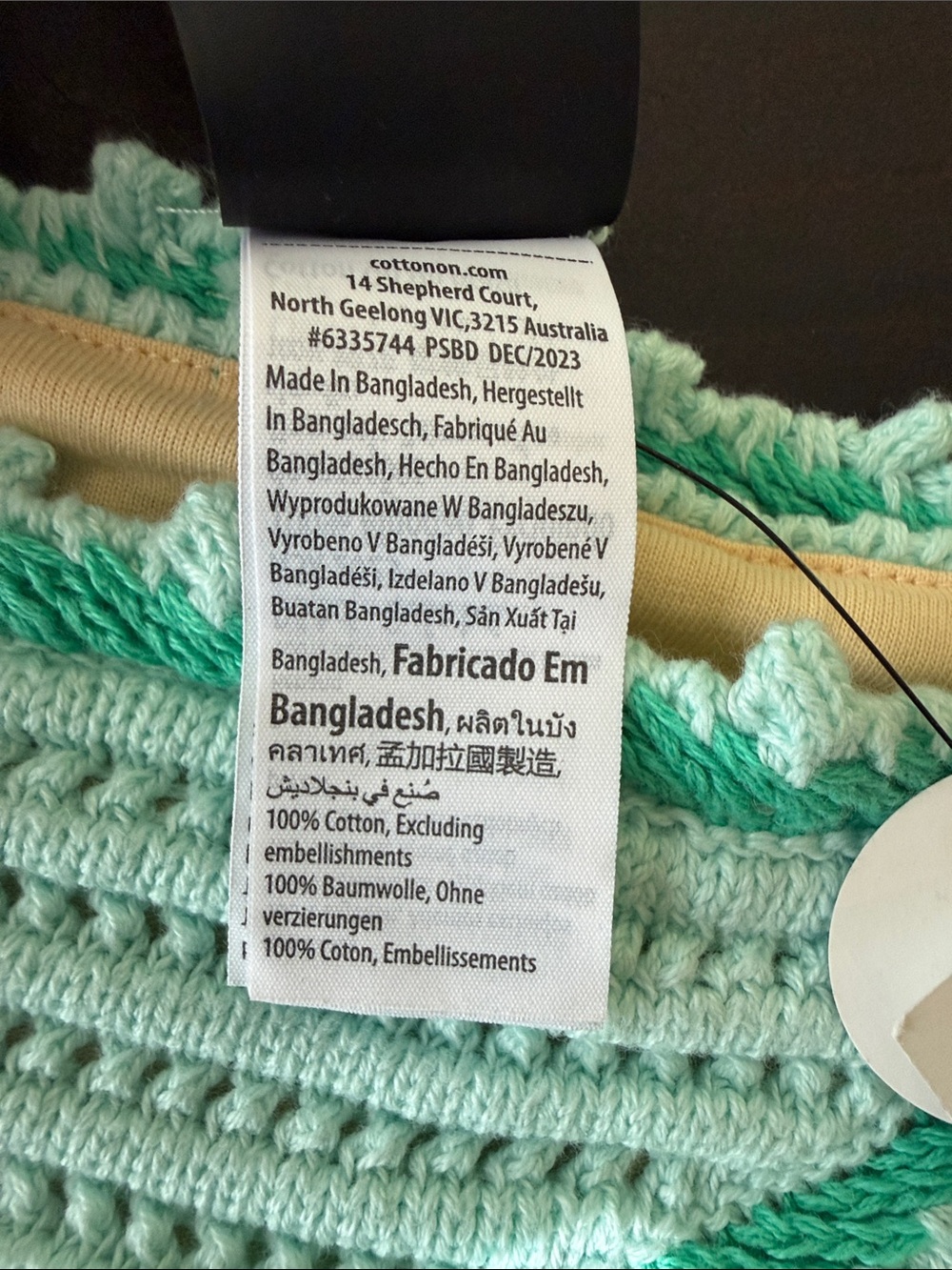 Cotton On Crochet, Bohemian, Coastal, Beachwear Bikini Sz S NWT - Picture 5 of 10